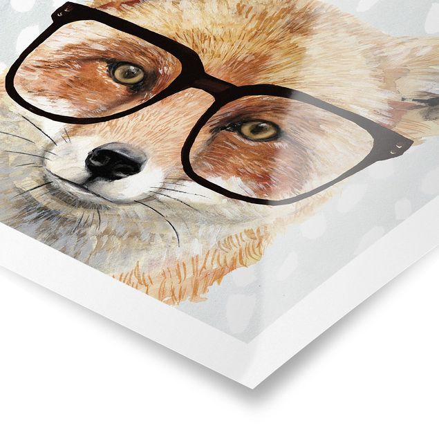 Stampe Animali con occhiali - Volpe
