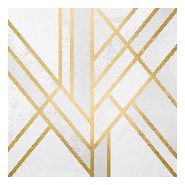 Quadri moderni   Geometria Art Déco Oro Bianco