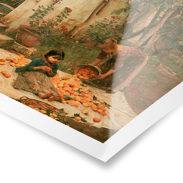 Quadri stampe John William Waterhouse - I raccoglitori di arance