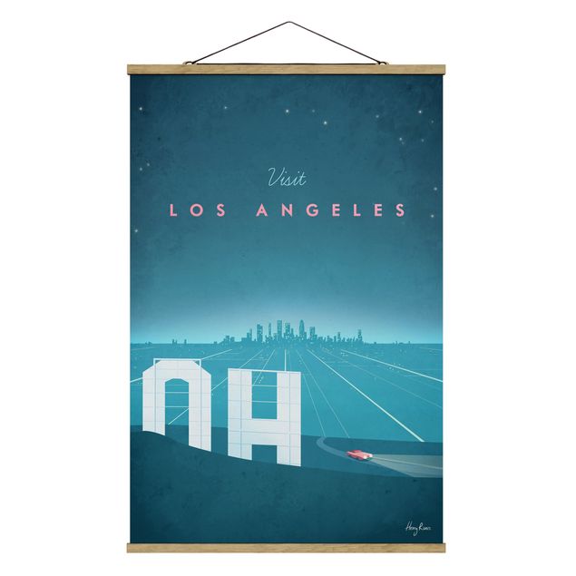 Quadri blu Poster di viaggio - Los Angeles