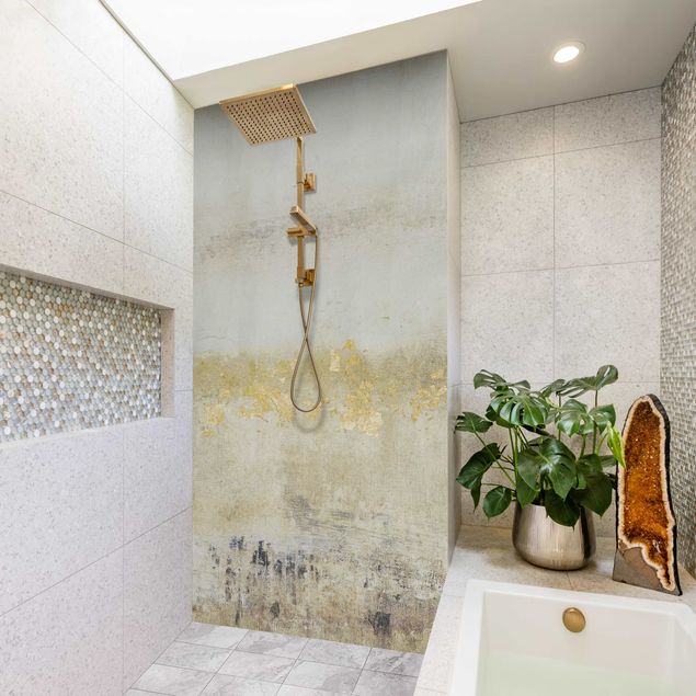 Rivestimento per doccia - Campi colorati d'oro I