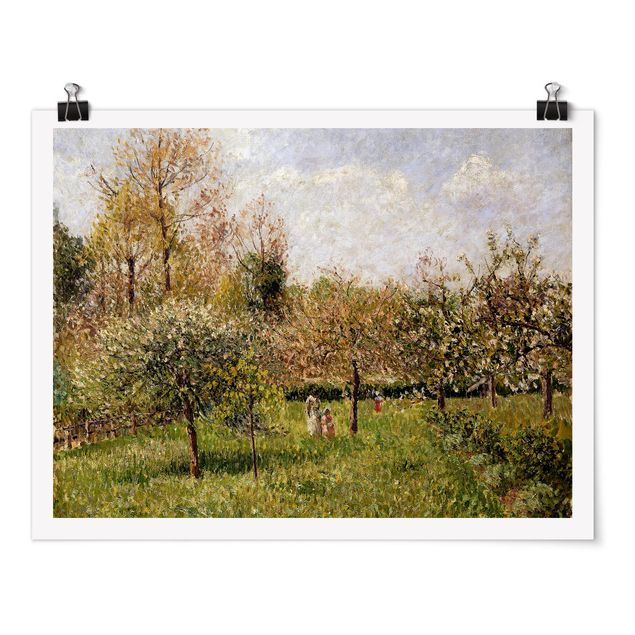 Quadro romanticismo Camille Pissarro - Primavera a Eragny