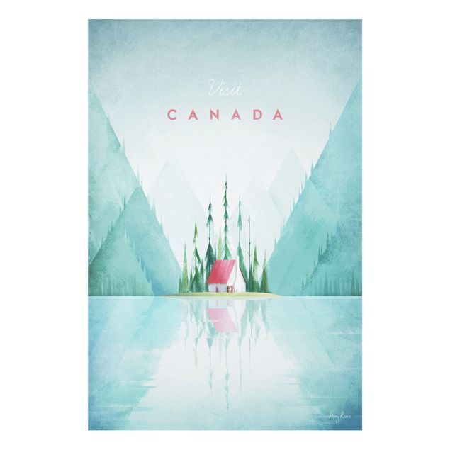 Quadri con alberi Poster di viaggio - Canada