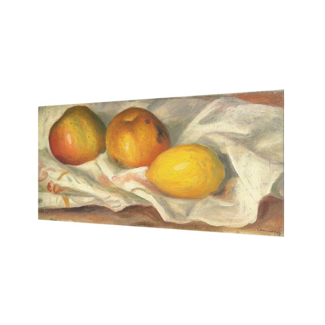 Paraschizzi con riproduzioni Auguste Renoir - Due mele e un limone