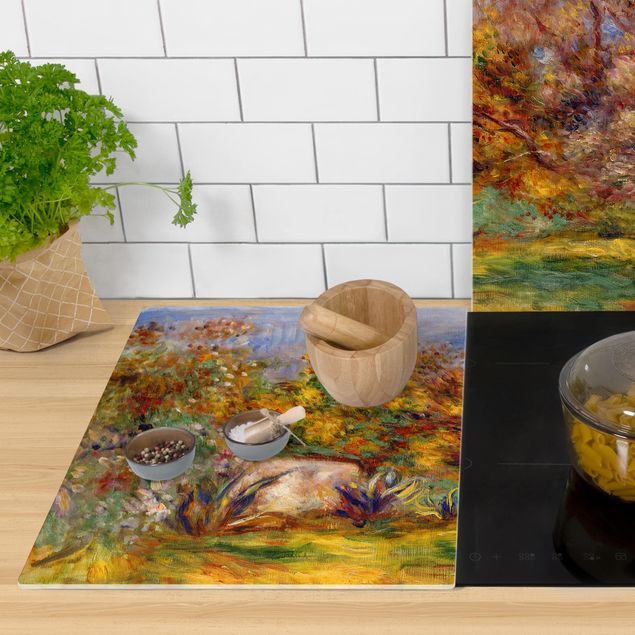 Coprifornelli con paesaggio Auguste Renoir - Giardino degli ulivi