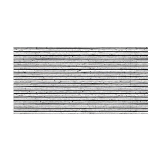 tappeti grigi Parete di legno con strisce strette in bianco e nero