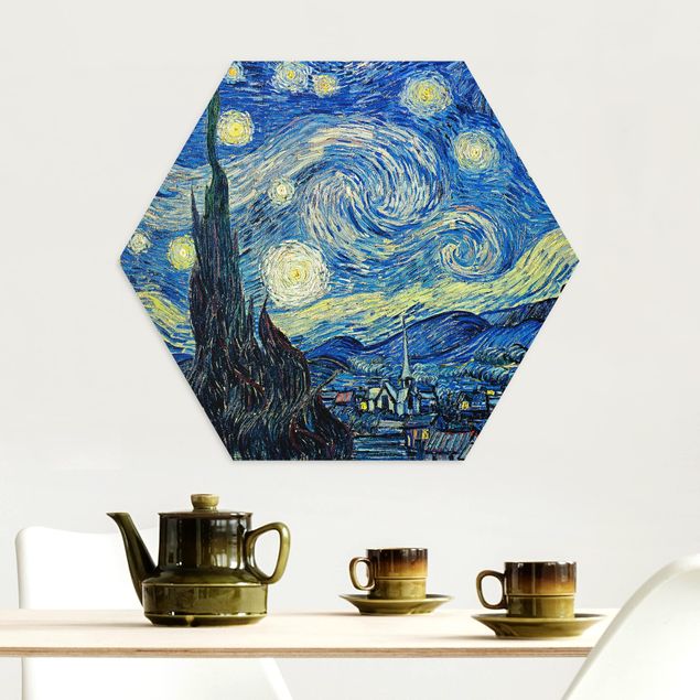 Quadri Impressionismo Vincent Van Gogh - La notte stellata