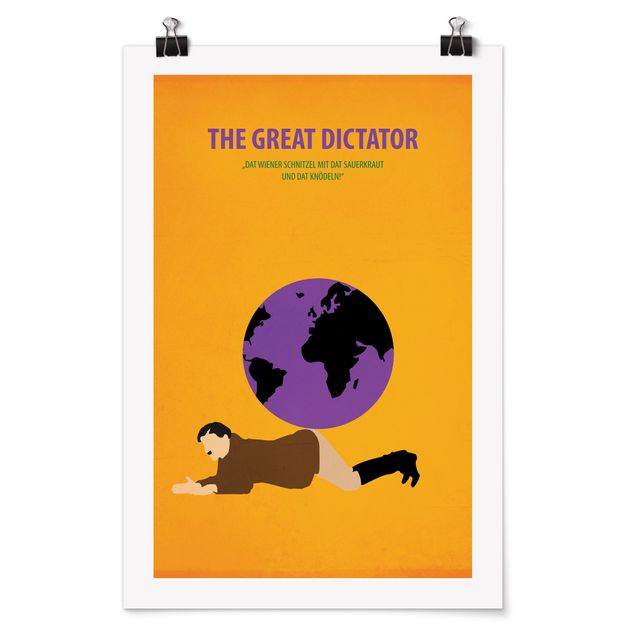 Quadri gialli Locandina film Il grande dittatore