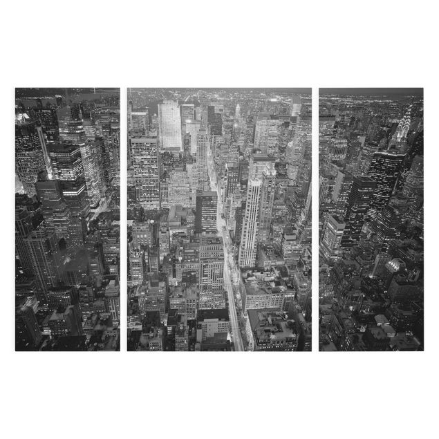 Quadri moderni bianco e nero Midtown Manhattan II