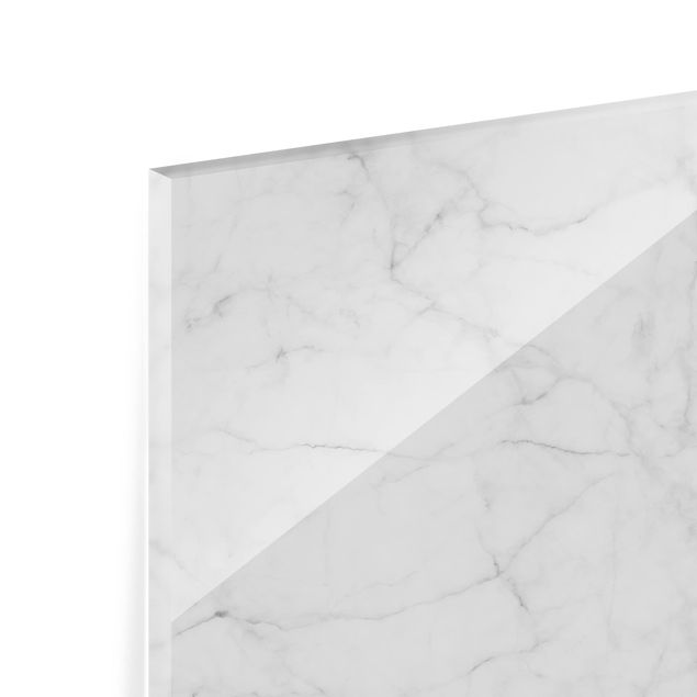 Paraschizzi in vetro - Bianco Carrara