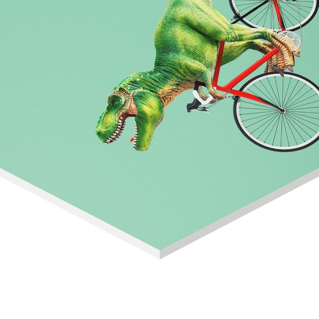 Quadri forex Dinosauro con bicicletta