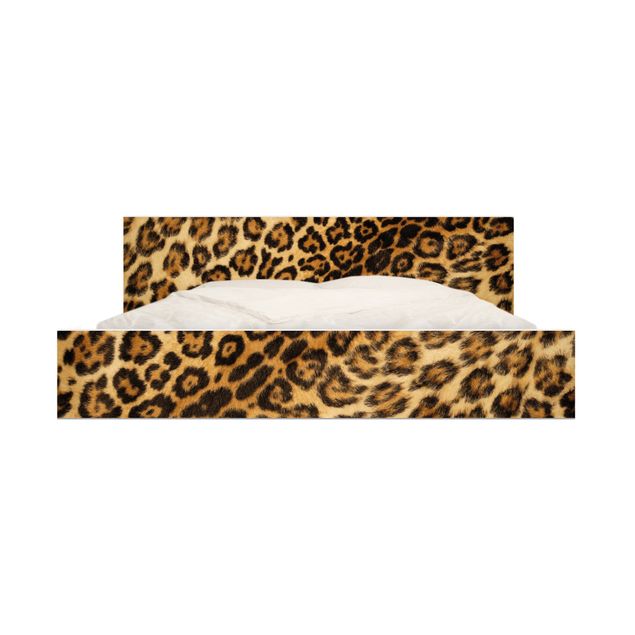 Pellicole adesive per mobili letto Malm IKEA Pelle di giaguaro
