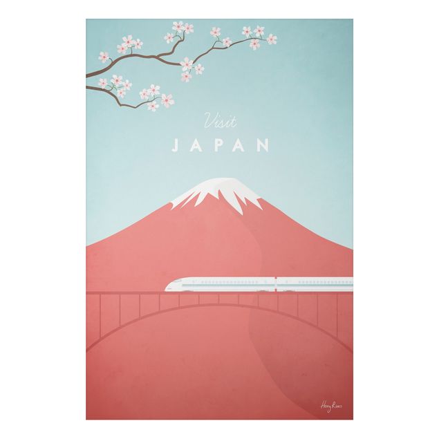Quadri montagna Poster di viaggio - Giappone