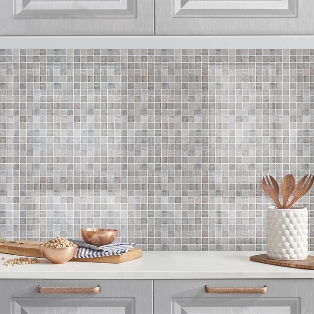 Rivestimenti per cucina effetto piastrelle Piastrelle in mosaico effetto marmo