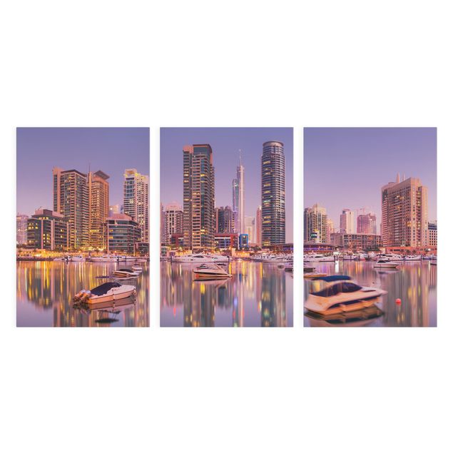 Quadro moderno Dubai Skyline di e Marina