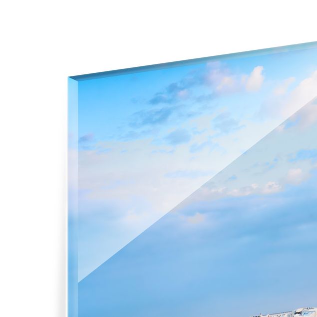 Paraschizzi in vetro - Poltrone da spiaggia al mare del Nord - Formato orizzontale 4:3