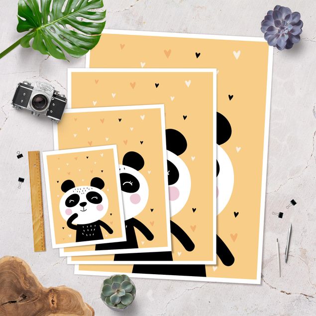 Stampe poster Il panda più felice