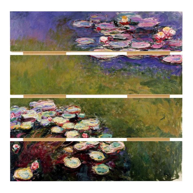 Quadri in legno con paesaggio Claude Monet - Ninfee