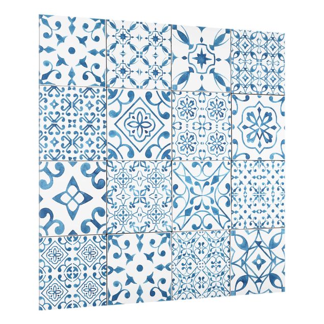 Decorazioni per cucina Pattern Piastrelle Blu Bianco