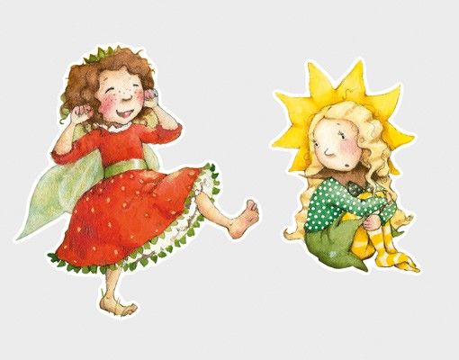 Stickers murali fate N.677 The Strawberry Fairy - Un giorno di sole