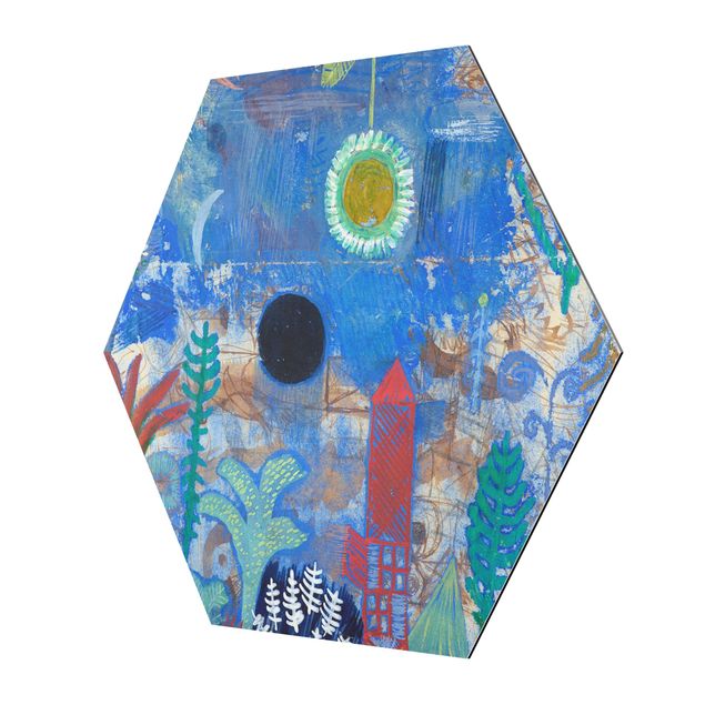 Quadro moderno blu Paul Klee - Paesaggio sommerso