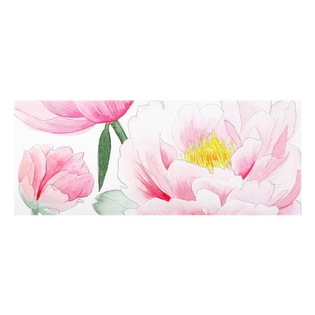 Paraschizzi in vetro - Drawing Pink Peony I