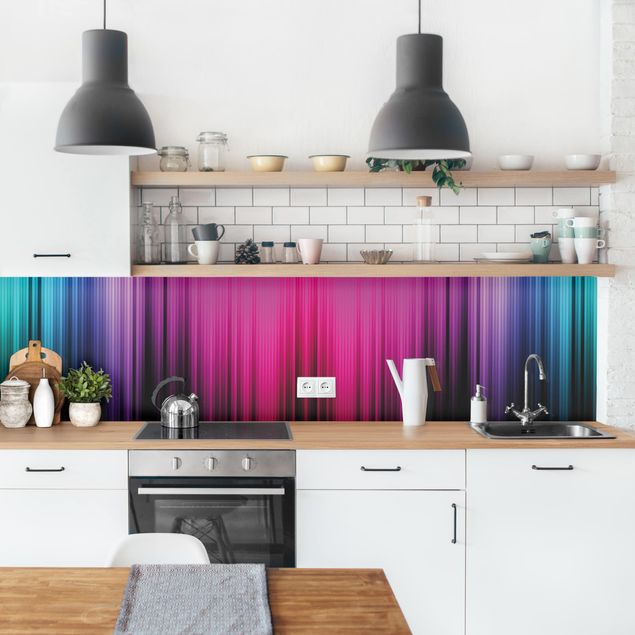 Rivestimenti per cucina astratti Rainbow Display I