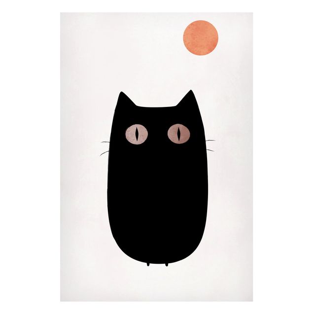 Quadri moderni   Illustrazione di un gatto nero