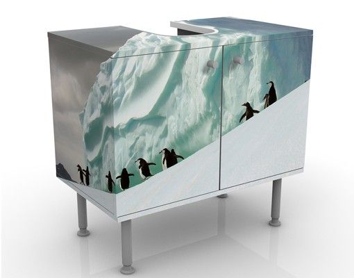 Mobili sottolavabo con paesaggio Pinguini artici