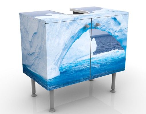 Mobili sottolavabo con spiaggia Iceberg antartico