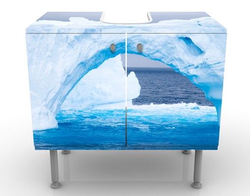 Mobili sottolavabo con paesaggio Iceberg antartico