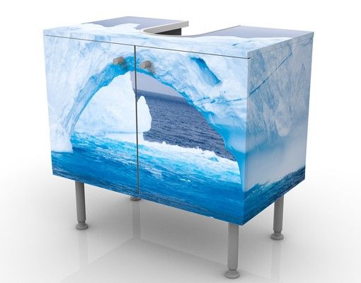 Mobili sottolavabo blu Iceberg antartico