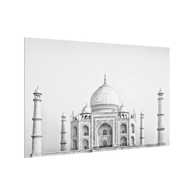 Paraschizzi cucina vetro Taj Mahal in grigio