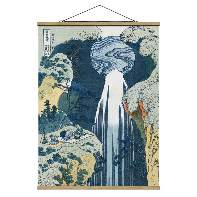 Quadri montagna Katsushika Hokusai - La cascata di Amida dietro la strada di Kiso