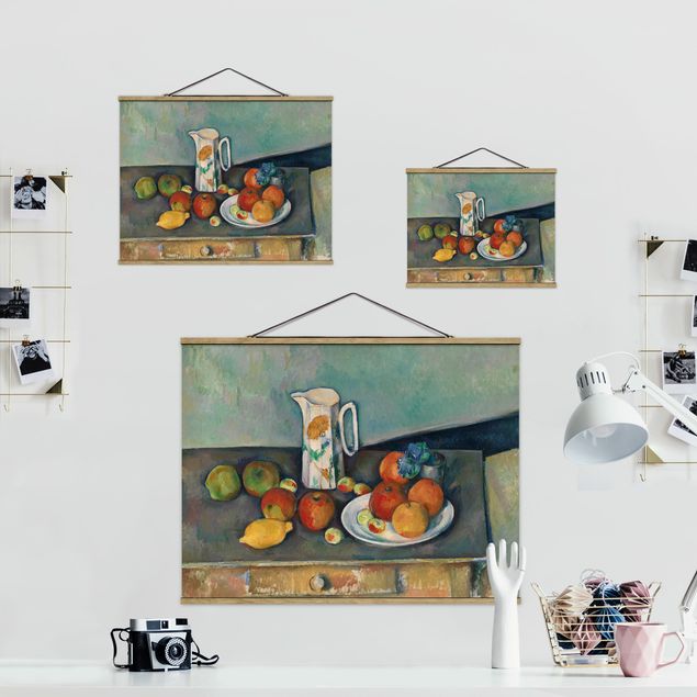 Riproduzioni quadri famosi Paul Cézanne - Natura morta con brocca di latte e frutta