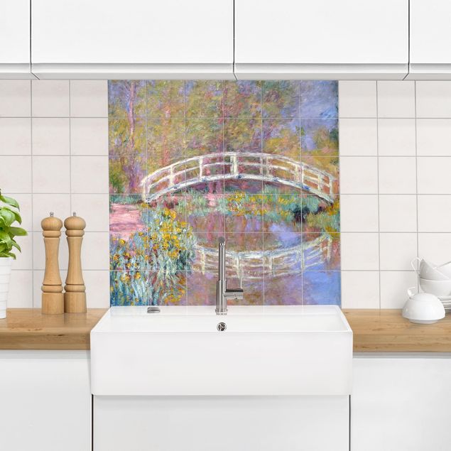 Stile di pittura Claude Monet - Ponte del giardino di Monet