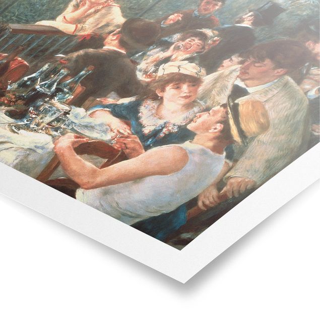 Poster retro style Auguste Renoir - Il pranzo della festa in barca