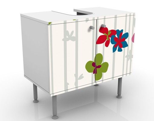 Mobile per lavabo design Floral Pattern