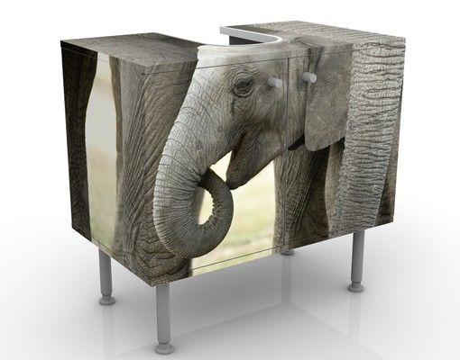 Mobili sottolavabo con animali Elefante e amore
