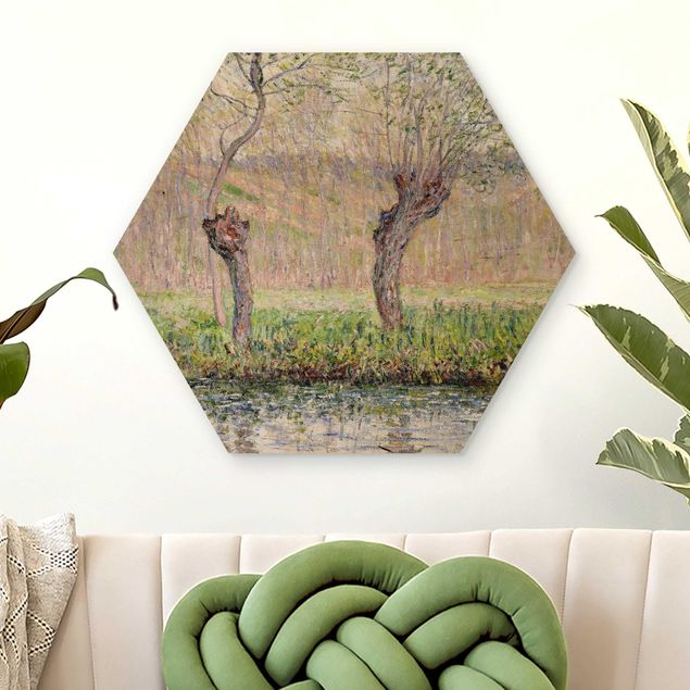 Riproduzioni Claude Monet - Alberi di salice in primavera