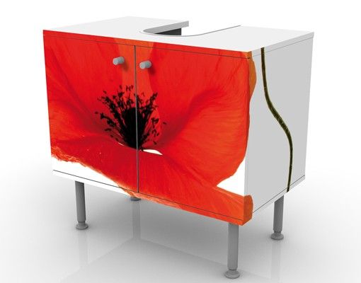 Mobile per lavabo design Charming Poppies