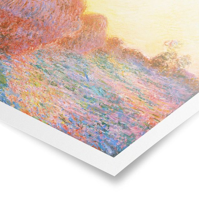 Quadro moderno Claude Monet - Un pagliaio alla luce del sole