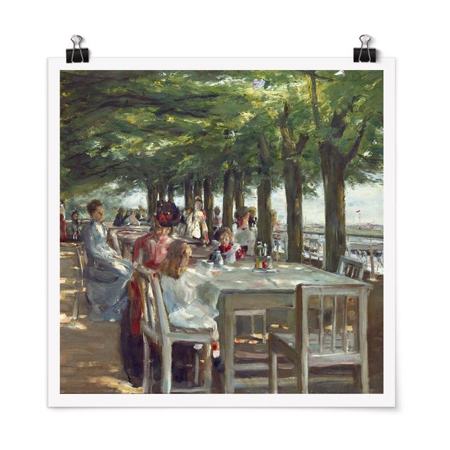 Stile di pittura Max Liebermann - La terrazza del ristorante Jacob
