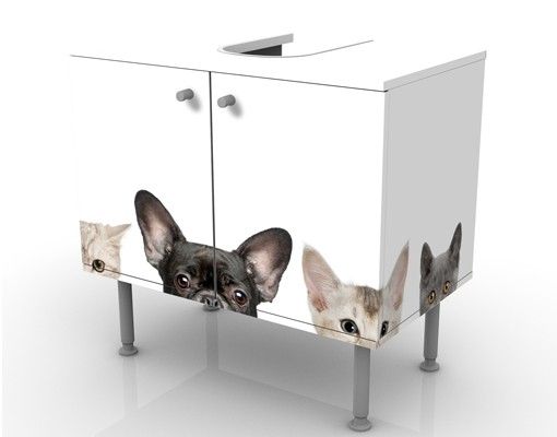 Mobile bagno sottolavabo Gatti con occhi da cucciolo