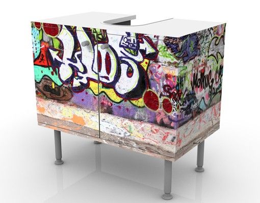 Mobile per lavabo design Graffiti