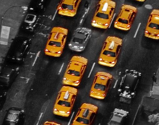 Mobile sottolavabo grigio Taxi luci Manhattan