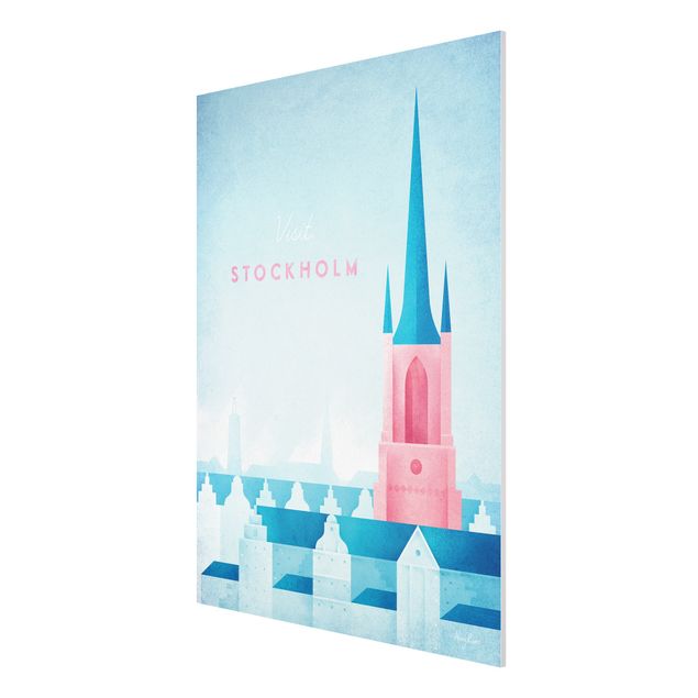 Quadri skyline  Poster di viaggio - Stoccolma