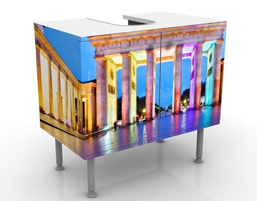 Mobile per lavabo design Illuminated Brandenburg Gate
