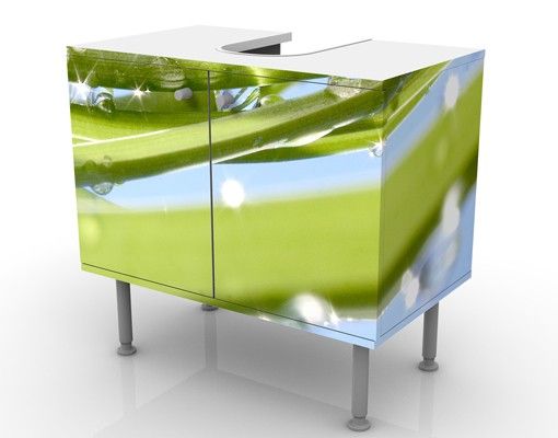 Mobile per lavabo design Fresh Green