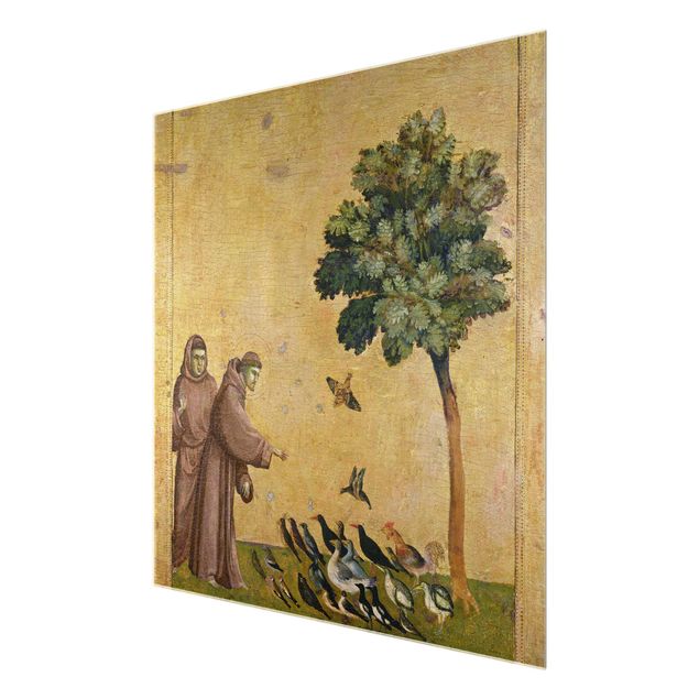 Stampe Giotto di Bondone - San Francesco che si rivolge agli uccelli